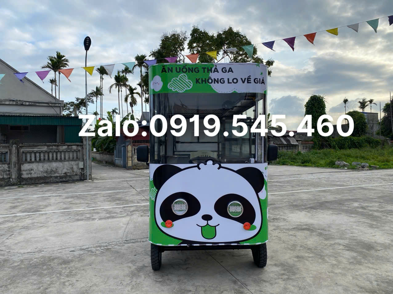 xe điện bán hàng/